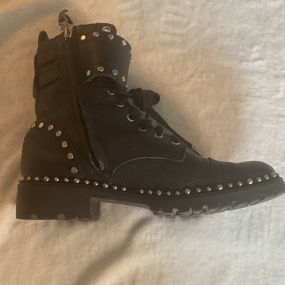 Sam Edelman Black Studded Combat Boots - Picture 5 of 5